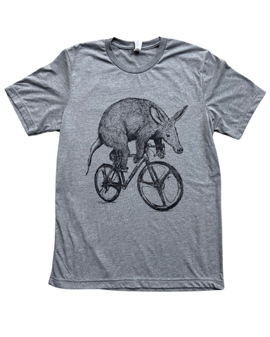 Aardvark on A Bicycle Men's/Unisex Shirt