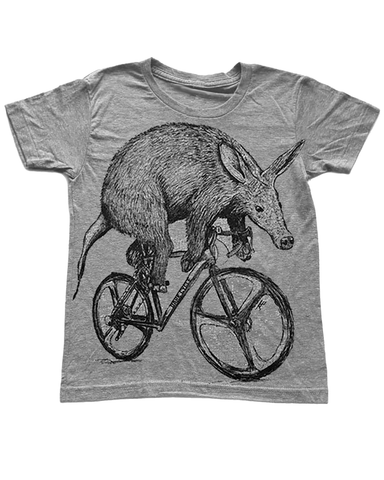 Aardvark on a Bike Youth Shirt