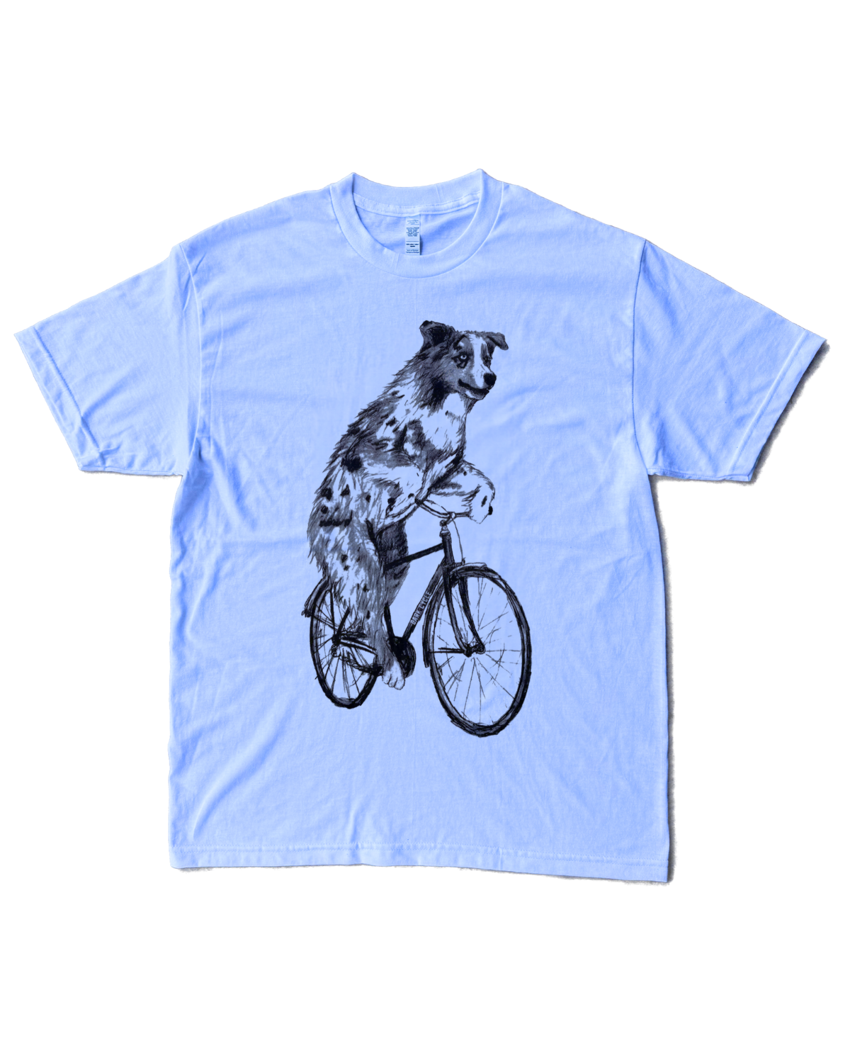 Australian Shepherd on a Bike Men's/Unisex Shirt