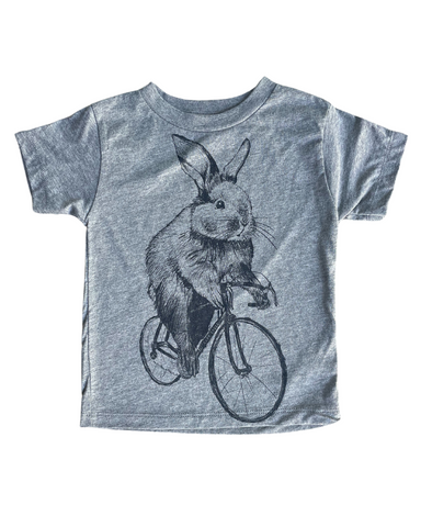 Bunny Rabbit on a Bicycle Kids/Youth Shirt