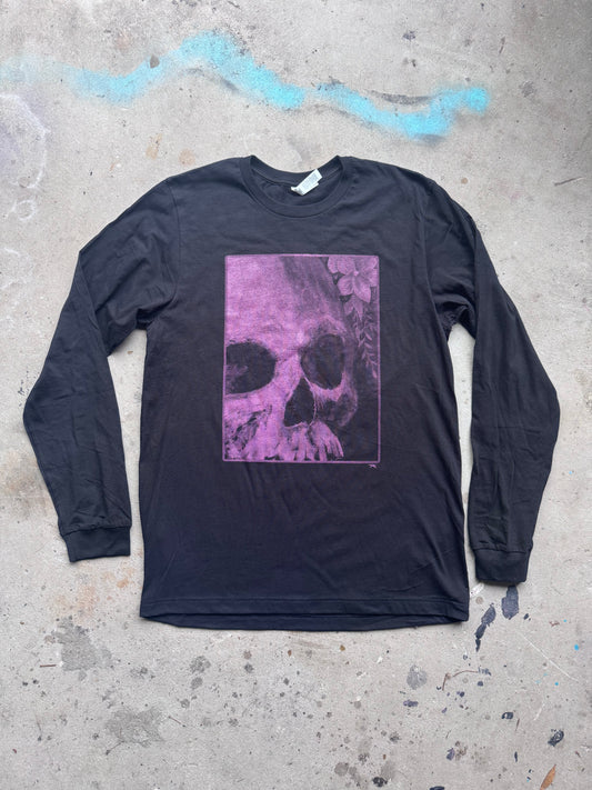 Life and Death I Grows Skull Long Sleeve Shirt