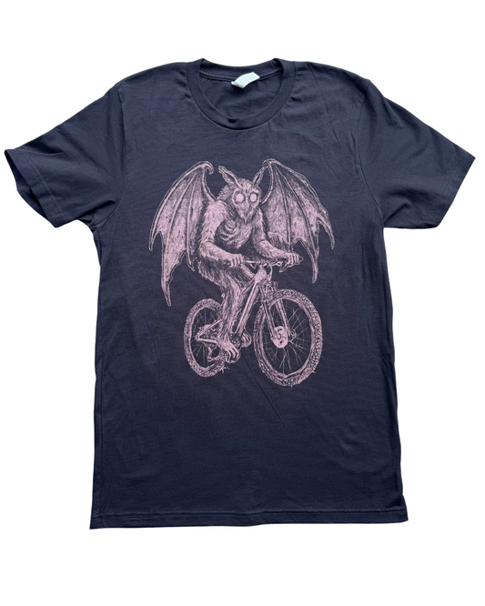 Mothman on A Bicycle Men's/Unisex Shirt