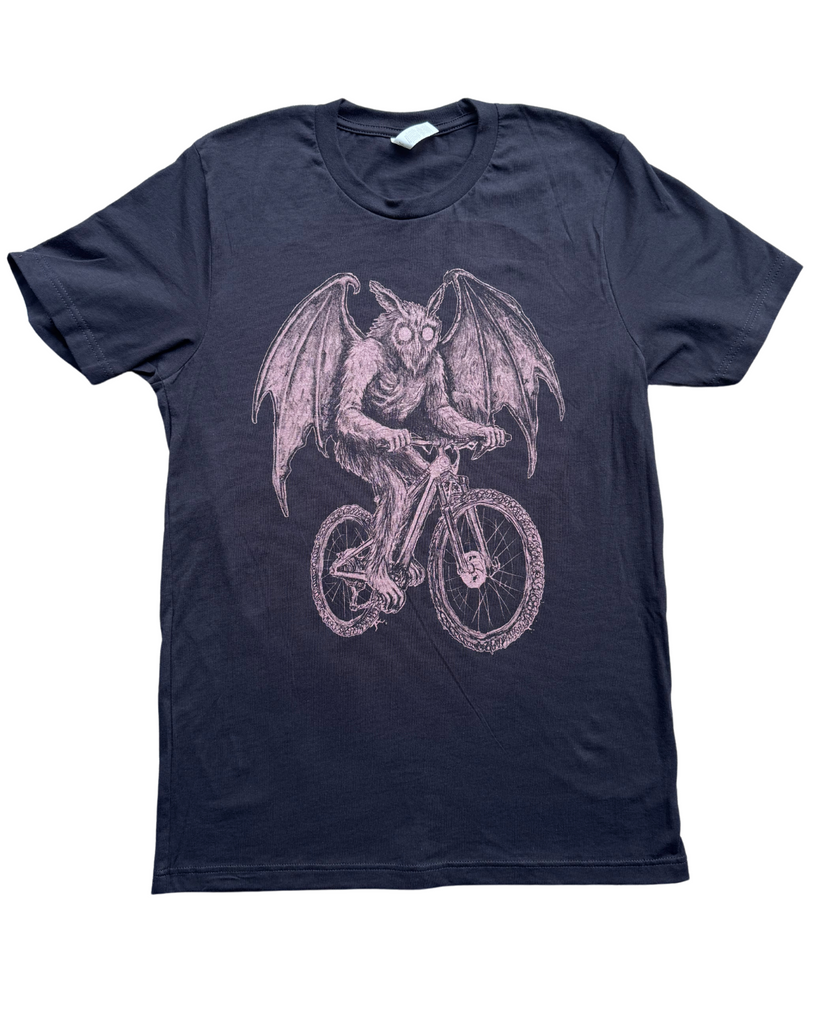 Mothman on A Bicycle Men's/Unisex Shirt