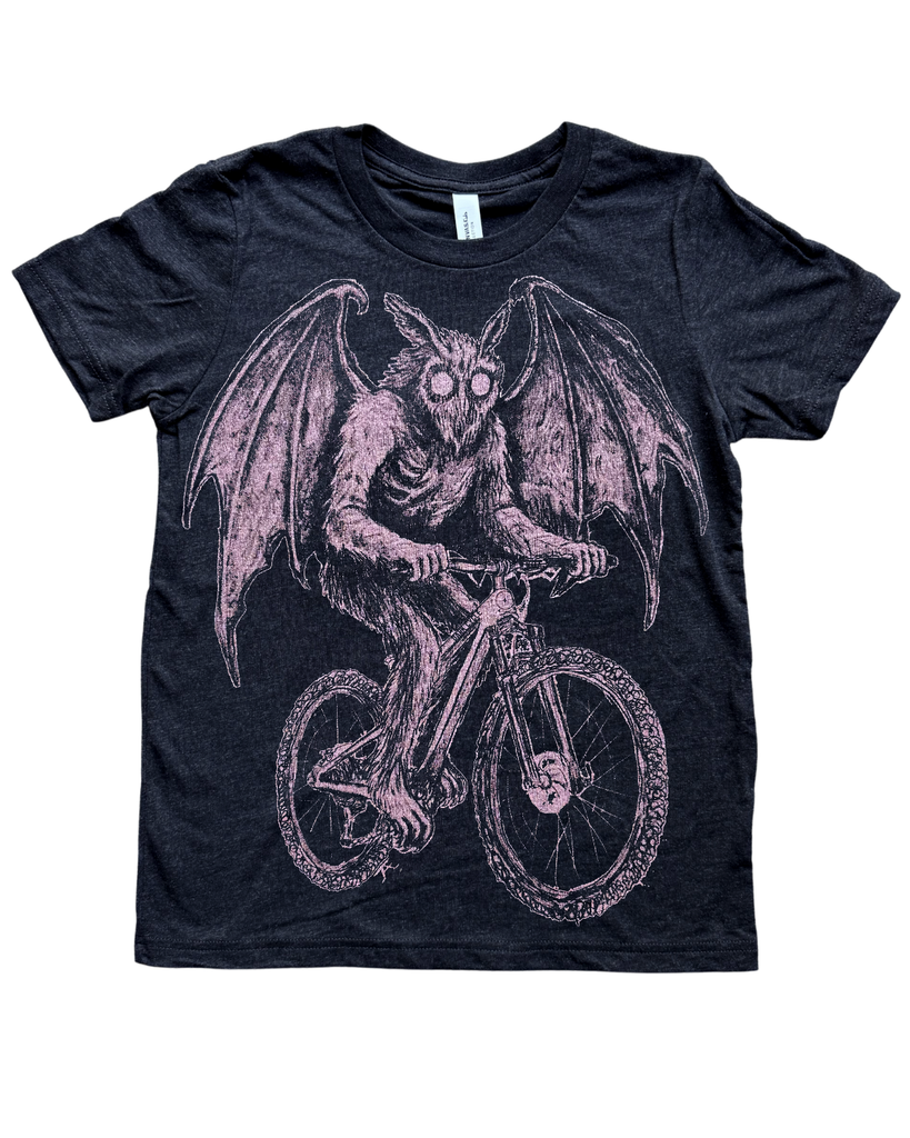 Mothman on a Bike Youth Shirt