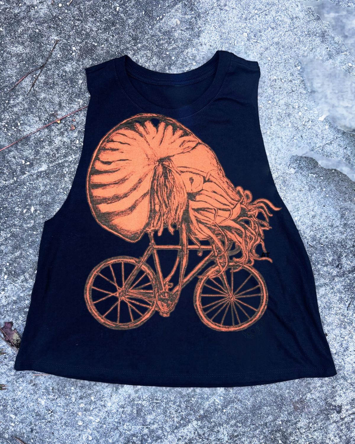 Nautilus on a Bike Women's Racer Crop Tank