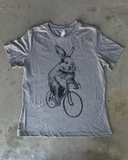 Bunny Rabbit on a Bicycle Women's T-Shirt