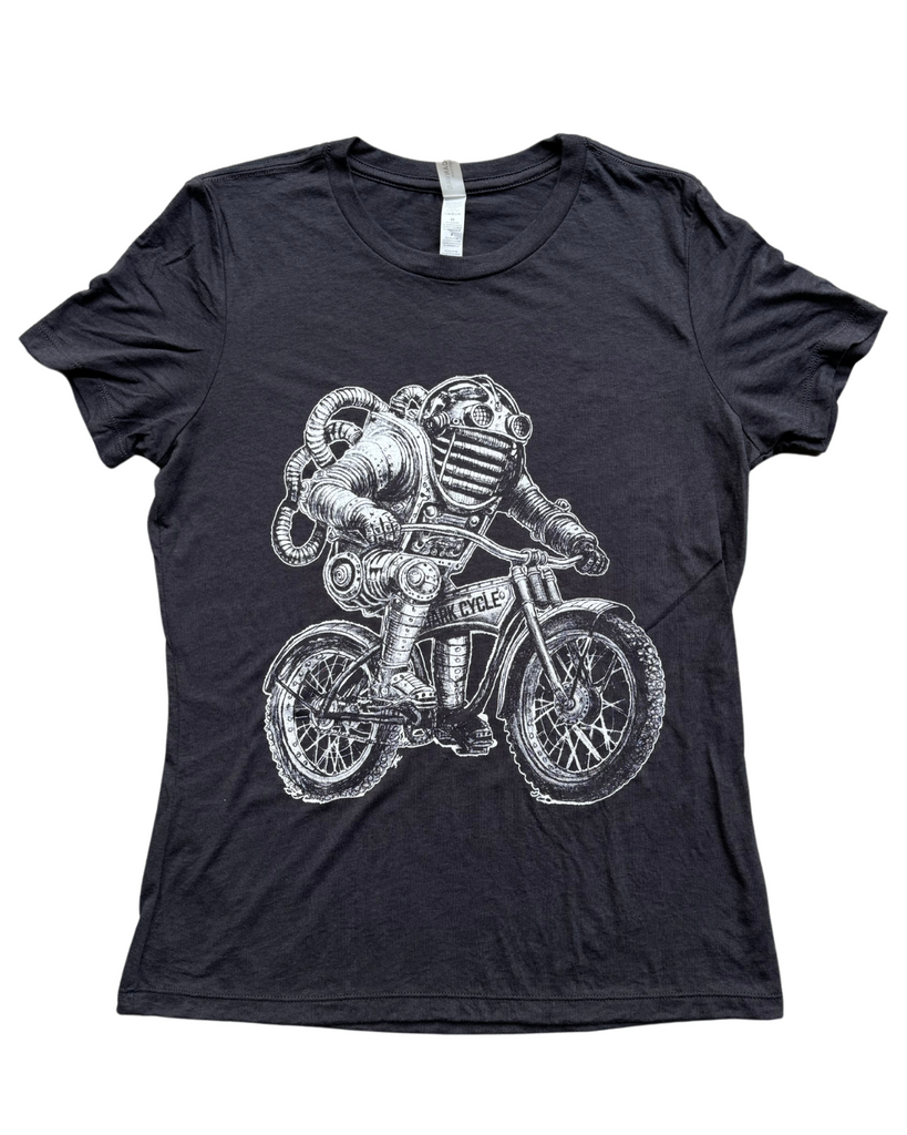 Robot on a Bicycle Women's T-Shirt