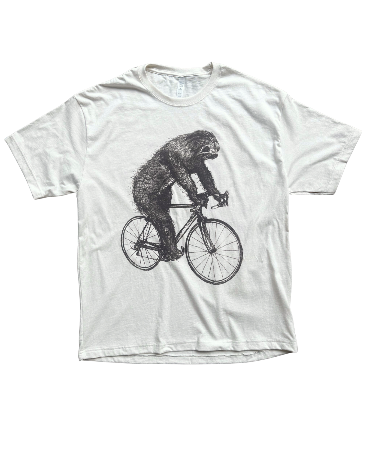 Sloth on A Bicycle Men's/Unisex Shirt