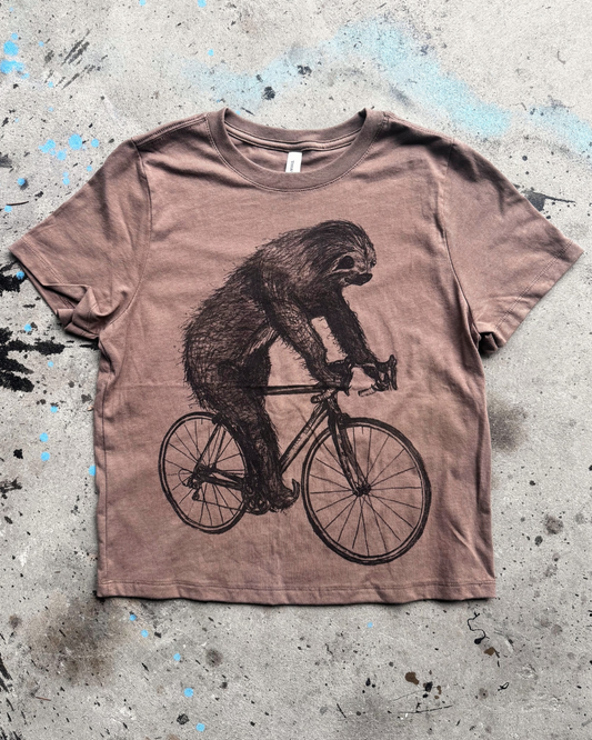 Sloth on A Bicycle Women's Shirt