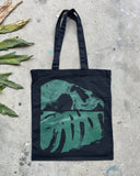 ALL NEW - Dark Cycle Tote Bags - Life and Death | Watcher - Black - Animals on Bikes