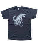 Alligator on A Bicycle Men’s/Unisex Shirt - 90’s Heavy Tee - Black / XS - Unisex Tees