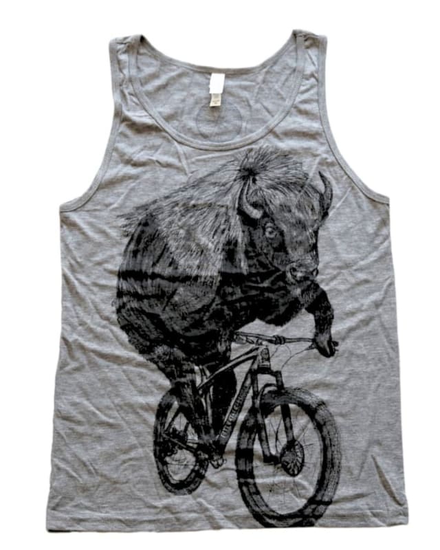 Buffalo on a Bicycle Men’s/Unisex Tank - Unisex Tanks