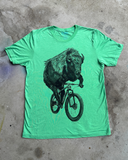 Buffalo on a Bicycle Men's/Unisex Shirt