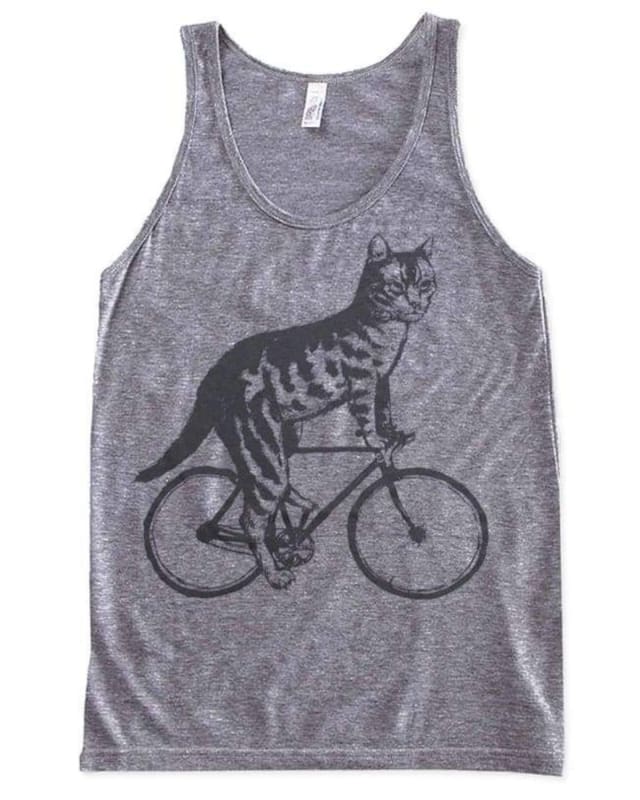Cat On A Bicycle Men’s/Unisex Tank - Unisex Tanks