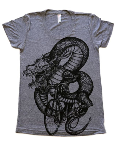Dragon on a Bicycle Women's T-Shirt