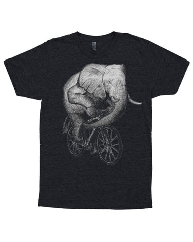 Elephant on a Bicycle Men's T-Shirt
