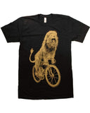Lion on a Bicycle Men’s T-Shirt - Unisex Tees