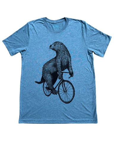 Otter on a Bicycle Men's T-Shirt