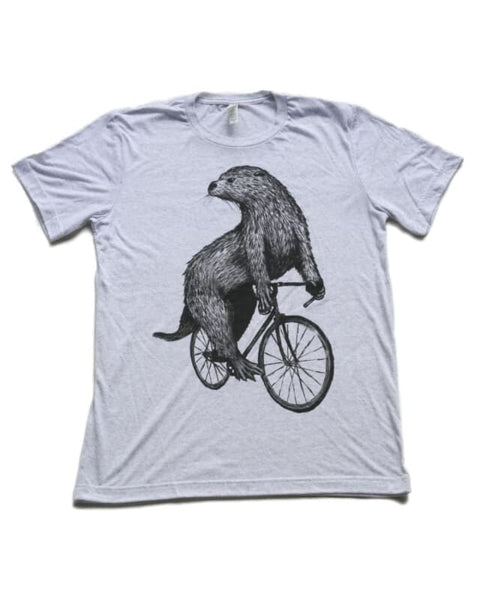 Otter on a Bicycle Men's T-Shirt