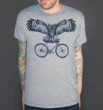 Owl on a Bike Men’s T-Shirt - Unisex Tees