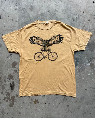 Owl on a Bike Men's T-Shirt
