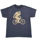 Sasquatch on A Bicycle Men’s/Unisex Shirt - 90’s Heavy Tee - Black / XS - Unisex Tees