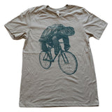 Sea Turtle on a Bicycle Mens T-Shirt - Unisex Tees