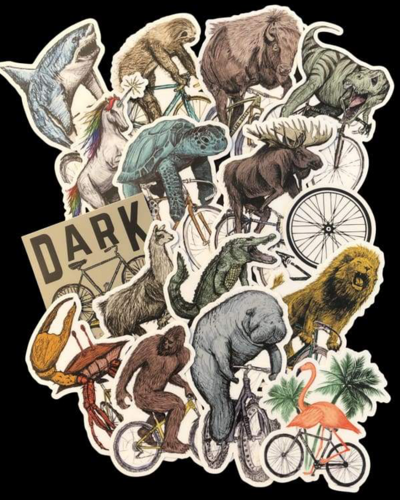 Vinyl Sticker - THREE PACK Unicorn, Shark, Logo, Sloth, Trex, Buffalo