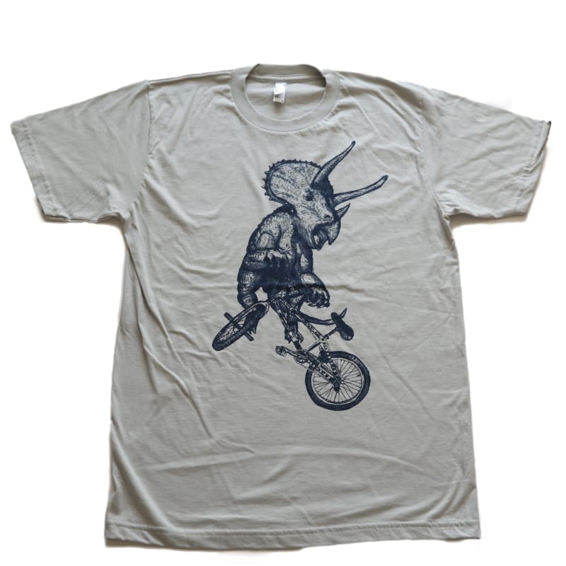 Triceratops on A Bicycle Men’s/Unisex Shirt - Unisex Tees