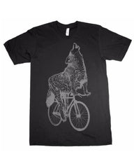 wolf-on-a-bicycle-mens-t-shirt