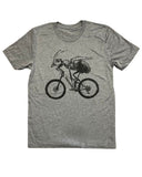 Ant on A Bicycle Men’s/Unisex Shirt - 70’s Vintage Tee - Tri-Grey / XS - Unisex Tees