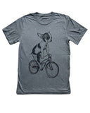 Chihuahua on A Bicycle Men’s/Unisex Shirt - 70’s Vintage Tee - Tri-Grey / XS - Unisex Tees