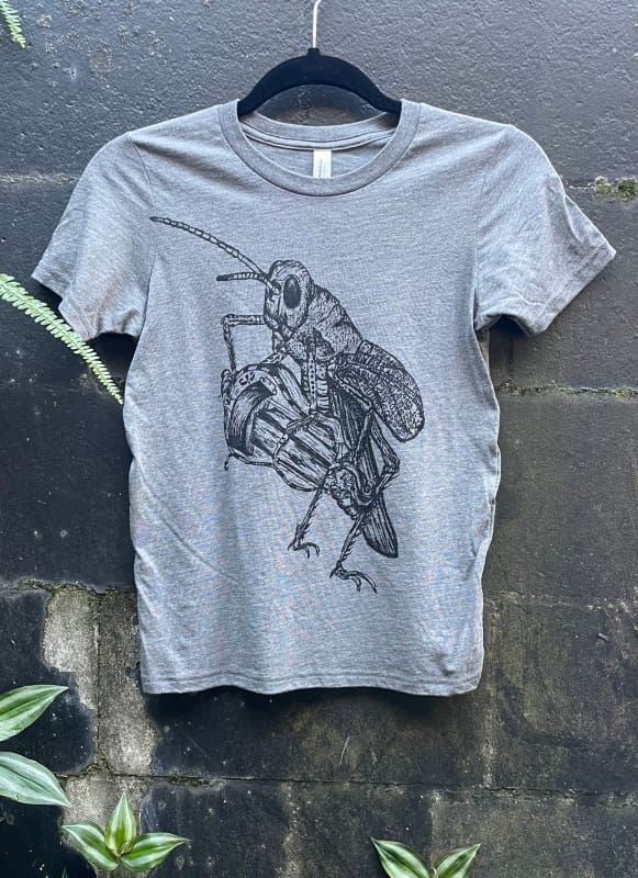 Grasshopper Playing a Hurdy Gurdy Youth Shirt