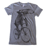 Hammerhead on a Bicycle Womens T-Shirt - Ladies Tees