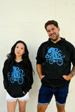 Octopus on A Bike Unisex Hoodie