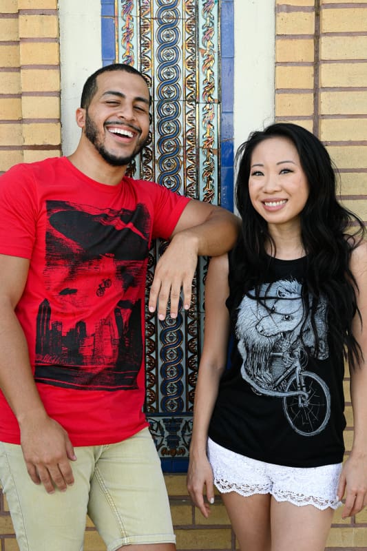 Opossum on a Bicycle Women’s Muscle Tank Top - Ladies Tanks