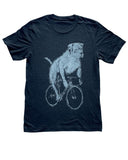 Pit Bull on A Bicycle Men’s/Unisex Shirt - 70’s Vintage Tee - Tri-Black / XS - Unisex Tees