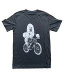 Poodle on A Bicycle Men’s/Unisex Shirt - 70’s Vintage Tee - Tri-Black / XS - Unisex Tees