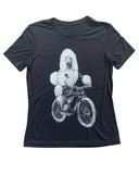 Poodle on A Bicycle Women’s Shirt - Standard Tee - Black / S - Women’s
