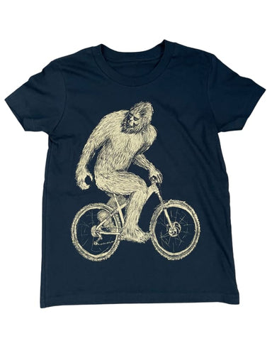Sasquatch on a Bicycle Youth Shirt