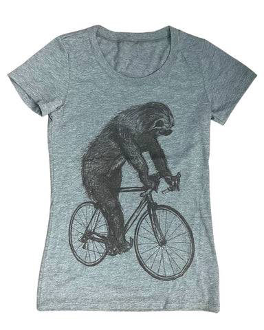 Sloth on A Bicycle Women's Shirt