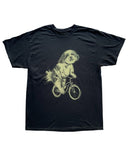 Small Dog on A Bicycle Men’s/Unisex Shirt - 90’s Heavy Tee - Black / XS - Unisex Tees