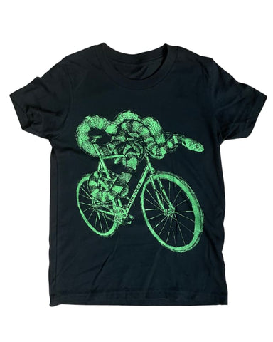Snake on a Bicycle Youth Shirt