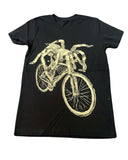 Spider on a Bicycle Youth Shirt - Classic Tee - Black / YS