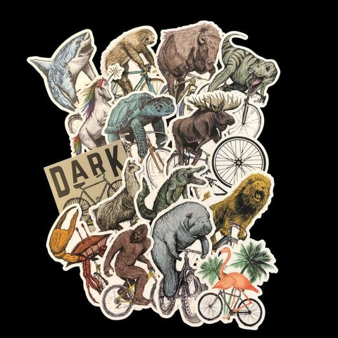 Vinyl Sticker - THREE PACK Unicorn, Shark, Logo, Sloth, Trex, Buffalo