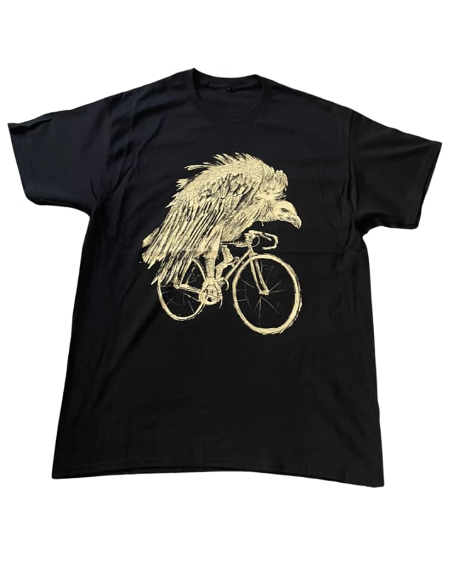 Vulture on A Bicycle Men’s/Unisex Shirt - 90’s Heavy Tee - Black / XS - Unisex Tees
