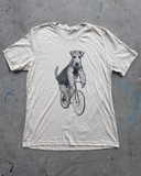 Airedale Terrier on a Bicycle Mens/Unisex Shirt