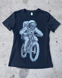 Astronaut on A Bicycle Women's Shirt