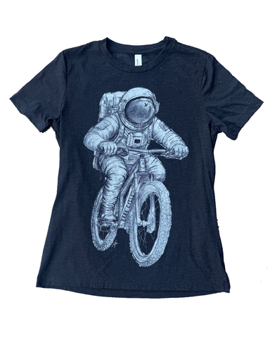 Astronaut on A Bicycle Women's Shirt