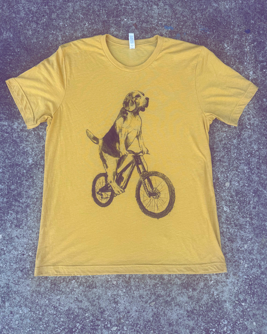 Beagle on a Bike Men's/Unisex Shirt